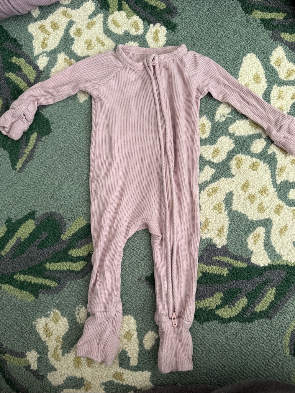 Caden Lane Elderberry Waffle Romper 0-3